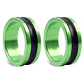 Fishing Lines Puller Ring, Lines Dragger Alloy Ring Shocked Absorption Hand Protecting Rings Assist Device for Leader Line and Hook Knots Adults Beginners Enthusiasts - color: Green-2pcs