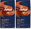 Lavazza Perfetto Ground Coffee Blend, Dark Roast, Value Packet, Caramel flavor with Dark and Velvety Texture, 100% Arabica, 20 Ounce (Pack of 2) - size: 20 Ounce (Pack of 2)