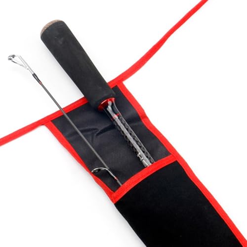 Flannelette Fishing Rod Protector Sleeve Portable Cover Pole Sock Glove Bag Soft Rod Carrying Bag Anti-Scratch Dustproof Storage Case for Freshwater Saltwater Fishing Poles - size: 1Grids 7x120cm