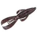 Strike King Rage Bug Fishing Lure, Soft Plastic Grub, Unique Design, Subtle Action - color: Black Neon