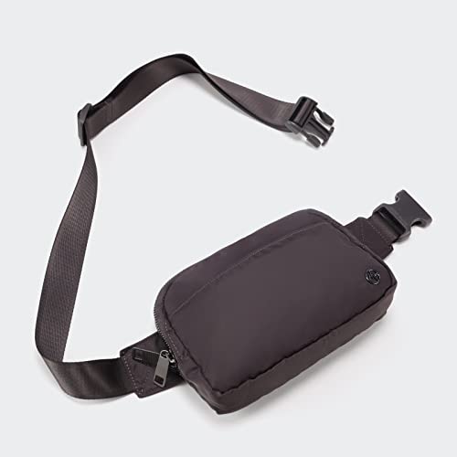 Pander Everywhere Belt Bag for Women, 5 Zipper Pockets Nylon Crossbody Fanny Pack Purse (Dim Grey) - color: Dim Grey