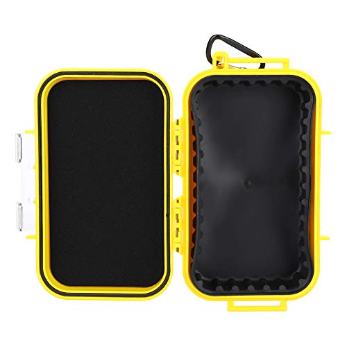Joyzan Waterproof Storage Case, Outdoor Survival Shockproof Box Airtight Carry Floating Hard Shell Wet Dry Container Travel Sealed Organizer Marine Tool Carrying Protecting Boating Camping Fishing - color: Yellow