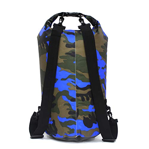 Waterproof Dry Bag 2L/5L/10L/15L/20L/30L, Roll Top Sack Keeps Gear Dry for Kayaking, Rafting, Boating, Swimming, Camping, Hiking, Beach, Fishing with Free Waterproof Phone Case - color: Dark Blue, size: 30L