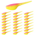 Crappie Lures Kit - Soft Plastic Lures for Trout, Bass, Panfish & Bluegill - 24 Packs - color: Pink-orange