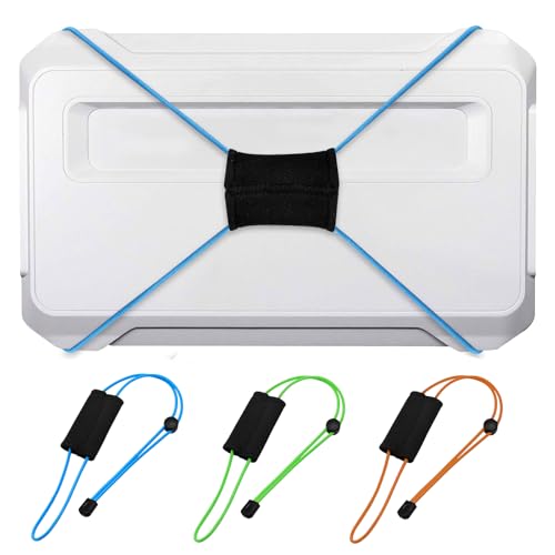 Thickened Fishing Finder Cover Straps, Adjustable Fish Finder Bungee for Securing Graph Cover for Travel - color: Green,Blue,Orange