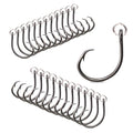Mustad Ringed Demon Offset Circle 4X Strong - Designed to Perform Flawlessly Featuring Kirbed Hook -Black Nickel - size: Size 7/0 - Pack of 25