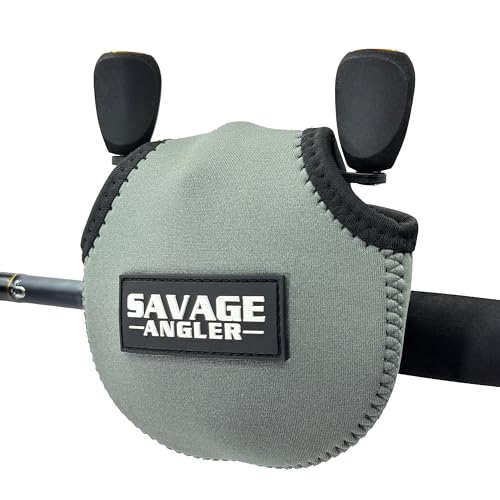 Neoprene Baitcast Reel Cover, Fishing Reel Protector, Fishing Reel Cover, Baitcaster Case, Low Profile Baitcaster Case, Casting Reel Covers, 50 100 200 Series Baistcasters (1, Gray) - color: Gray