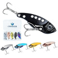 VIB Metal Lures Zinc Alloy Fishing Blade Spinner Bait with Treble Hooks Fishing Spoons Lures Pack of 5 - color: Blade Lures-B, size: 5g