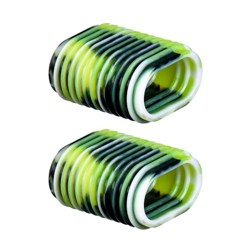Alvinlite Fishing Reel Handle Grip Sleeve Non Slip Baitcaster Knob Covers for Solidity and Security in Bad Weather Spining Baitcasting (Green) - color: Green