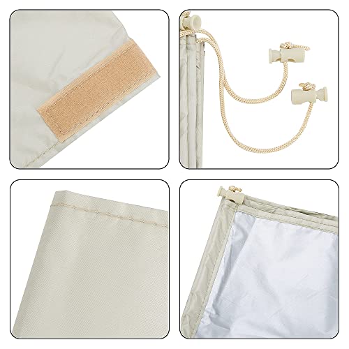 codree Swimming Pool Solar Reel Protective Cover, Waterproof Pool Reel Cover Solar Blanket Cover for Pools up to 20 Feet Wide - size: 20 Feet