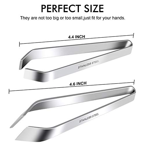 Fish Bone Tweezers, Professional Stainless Steel Flat and Slant Pliers Set for Kitchen Salmon Trout, 1 SET | Professional Stainless Steel, Flat and Slant Pliers Set, For Kitchen Salmon Trout