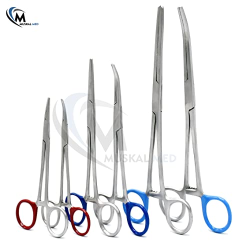 Ultimate Hemostat Set 6 Piece Ideal for Hobby Tools Electronics Fishing and Taxidermy