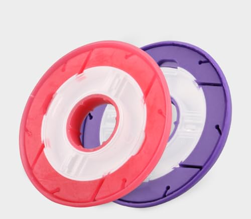 erioctry 10PCS Silicone Fishing Line Spool Holders, 60mm Thread Keeper Bobbins, Mixed Colors Line Storage for Fishing Tackle Organization