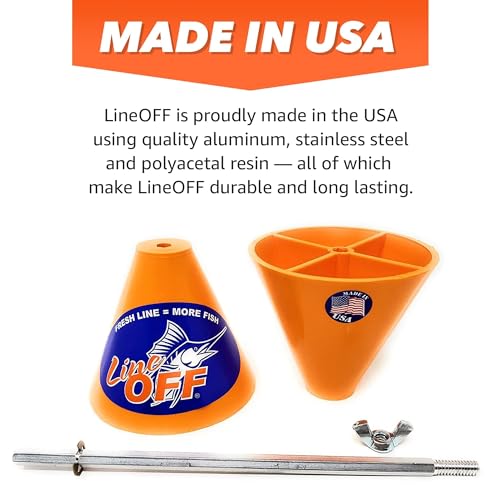 Line Off Stripper Removes Strip Line Fishing Reel Accessories (Orange)