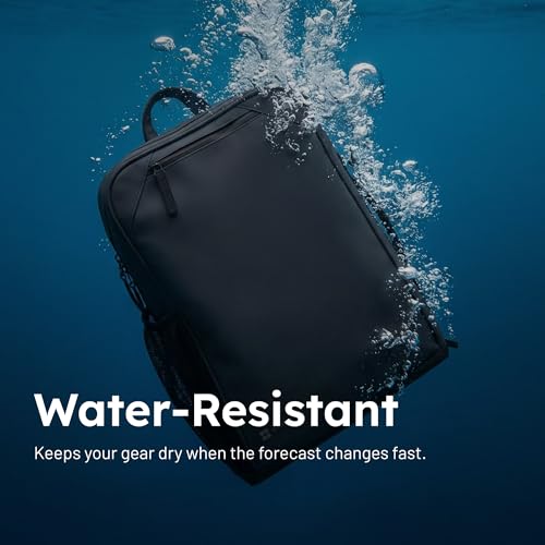 Weatherman Venture Dry Pack - Waterproof Hiking Bag & Travel Backpack - Dry Backpack with Umbrella Compartment, Laptop Sleeve and Smart Storage - Durable Water-Resistant Outdoor Gear - (Black) - color: Black