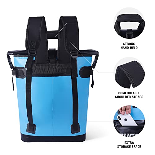 Buffalo Gear Cooler Backpack18L,30L Leakproof Camping Backpack Cooler Insulated Cooler for Picnic Beach Hiking Park Fishing