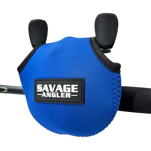 Neoprene Baitcast Reel Cover, Fishing Reel Protector, Fishing Reel Cover, Baitcaster Case, Low Profile Baitcaster Case, Casting Reel Covers, 50 100 200 Series Baistcasters (1, Blue) - color: Blue