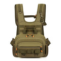 MiOYOOW Fishing Chest Pack, Waterproof Fly Fish Bag with Reflective Design for Men Women Outdoor Hunting Hiking - color: Khaki