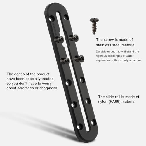4PCS Kayak Track, Kayak Low Profile Track for Fishing Rod Holder, Kayaks Tracks Accessories, Kayaks Mount Tracsk, for Fishing Rod, Cup Holder, Paddle Holders, Anchor Cleats(Size:M) - size: Medium