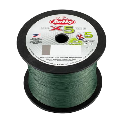 Berkley x5 Braid Fishing Line - color: Crystal, size: 328yd, style: 20lb