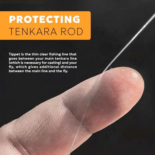 Fly Fishing Tenkara Fluorocarbon Tippet Lines, Freshwater Clear 4X 5X 6X, 50M - style: Tpfc-4x
