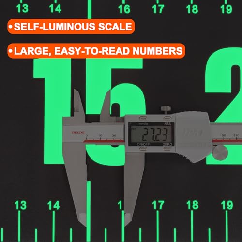 RUTU 53" Fish Ruler Glow in The Dark, Waterproof Fish Measuring Board, Foldable Fish Measuring Tape for Boats, Kayaks, Rafts and Outdoor Fishing, 53x8 inch, Glow-in-the-Dark Night Use - size: 53X8in Glow