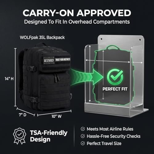 WOLFpak 35L Tactical Gym Backpack (Alpha Black White Accents) Durable 1000D Waterproof Oxford Material with MOLLE Webbing, Laptop Pocket & Dual Cup Holders, Durable Fitness/Travel/Military Daypack - color: Alpha Black White Accents