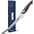 HOSHANHO Fillet Knife 9 Inch, Super Sharp Boning Knife in High Carbon Stainless Steel, Professional Japanese Fish Knives for Meat Poultry Cutting - size: 9"