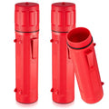Zonon 2 Pcs Welding Rod Storage Tube 14 Inch Stick Electrode Storage Container Airproof Waterproof Canister (holds 350mm / 13.7in Rods)(Red) - color: Red