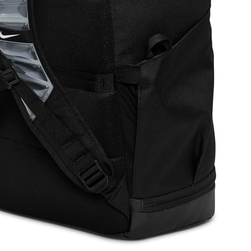 Nike, Unisex, Varsity Elite Backpack (32L), Black/Black/Metallic Silver, One Size - color: Black/Black/Metallic Silver, size: One Size