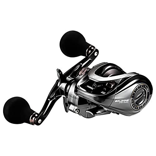 HIAW Pro Baitcasting Fishing Reel 11+1BB 7.2:1/5.4:1 High-Speed Gear Ratio,21LB Drag Power,Ultra Smooth, Compact Design,Durable and Long-Lasting - color: 5.4 Deep Spool Right Hand