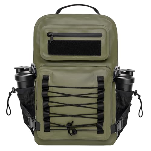 Miramrax Dry Bag Waterproof Backpack 30L Tactical Backpack for Kayaking Hiking Boating Paddle Boarding Travel Beach (Army Green) - color: Army Green