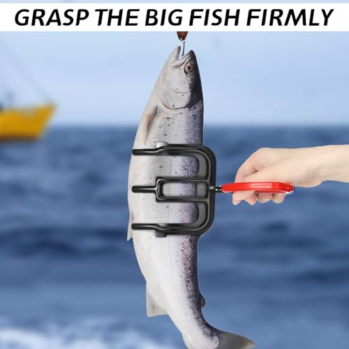 Seenelling 8 Pcs 3 Claw Fish Gripper 2 Claw Fish Plier Fishing Tool Kit of Fishing Scale Fishing Pliers Fishy Fingers Tool Set Saltwater Resistant Fishing Gear Accessories