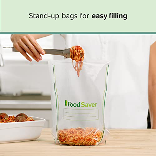 FoodSaver Easy Fill 1-Gallon Vacuum Sealer Bags | Commercial Grade and Reusable | 10 Count - size: Gallon (10 Bags)