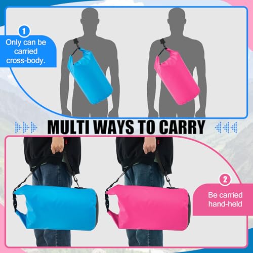 Aliceset 2 Pcs Waterproof Dry Bag 20L/10L Floating Dry Backpack Bags for Travel Pack Waterproof Backpack for Kayaking Rafting Boating Swimming Hiking Fishing(10 L) - size: 10 L