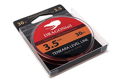 DRAGONtail Tenkara Level Line 30m Hi-Vis Orange - size: 4
