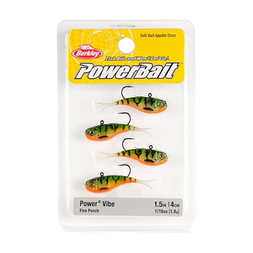 Berkley PowerBait Power Vibe - color: Fire Perch, size: 1 1/2 in - 1/16 oz