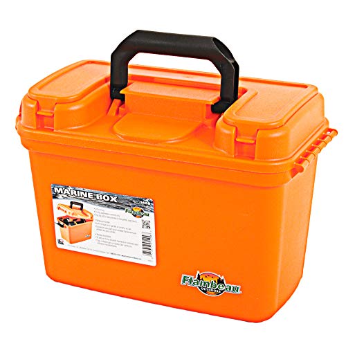 Flambeau Outdoors 1409 Marine Dry Box, 14", Orange - size: 14”