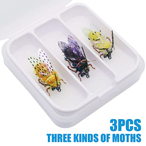 YZD Realistic Fly Fishing Dry Wet Nymph Trout Flies Topwater Lures for Freshwater Saltwater High Simulation Hand Tie Lure Kits - color: 21-A-07