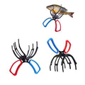 2 Packs Upgrade 3 Claw Metal Fish Gripper, Fishing Pliers Gripper Fish Grabber Tool Multifunctional Metal Fish Control Clamp Forceps Secure Grip on Diverse Freshwater Fish Grip Tackle Holder