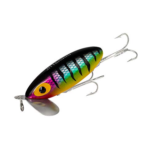 Arbogast Jitterbug Topwater Bass Fishing Lure - Excellent for Night Fishing - color: Perch, size: 2 1/2" 3/8 oz