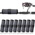 8 Pack Fishing Lure Covers，Lure Wraps for Fishing Rod，Fishing Hook Bait Covers - color: gray