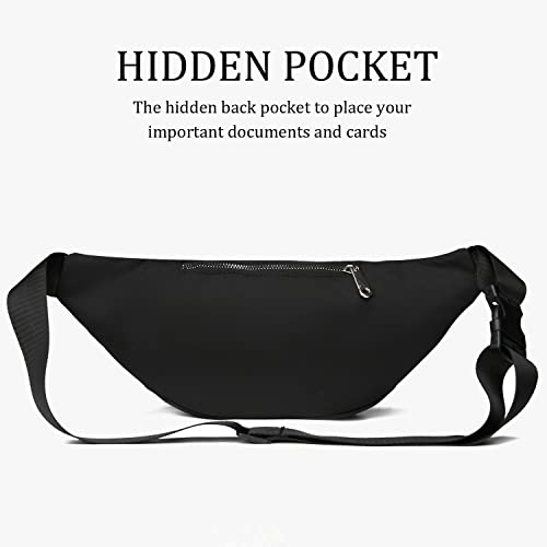 Crossbody Fanny Pack for Men&Women,Large Waist Bag & Hip Bum Bag with Adjustable Strap for Outdoors Workout Traveling Casual Running Hiking Cycling - color: Open Yellow