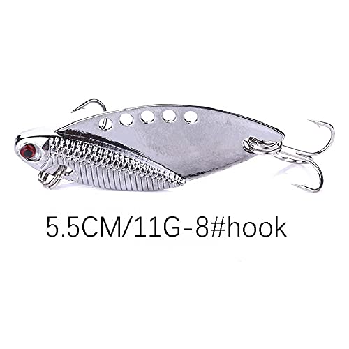 Blade Bait, Walleye Fishing Lures for Bass Fishing Lures Metal Blade Baits for Bass Trout Walleye Lures for Saltwater Freshwater,5pcs with Box