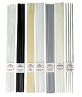 JOUNJIP 13" Plastic Welding Rods - Long 7 Types of Welding Plastic (PP PU ABS PE TPO PA PC) Most Common Plastics- For Use With JOUNJIP Plastic Welding Kit- 52 Pack 1/8" Dia - High Quality Checked
