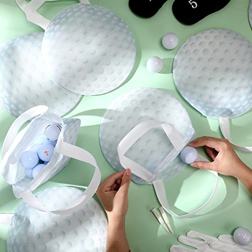 Shihanee 24 Pcs Golf Party Favor Bags Ball Themed Gift Bag Golf Treat Bag Non Woven Goodie Candy Handbag for Sport Game Party Favor - style: Golf