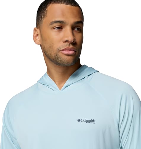 Columbia Men's PFG Terminal Tackle Hoodie - color: Marine Light/Nocturnal Logo, size: Large