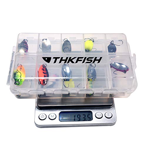 THKFISH Spoon Fishing Lures for Trout Spoons Hard Baits Single Hook Trout Lures Metal Fishing Lures for Char Perch 12Pcs/20Pcs/15Pcs - color: 20pcs