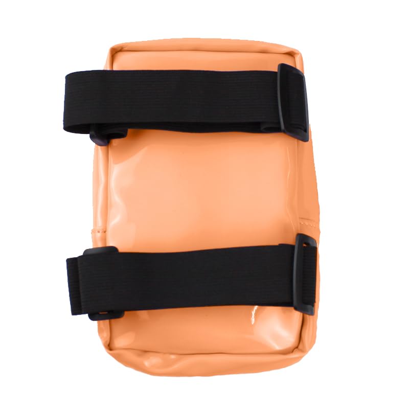 Glossy Thigh Bag | Leg Harness for Women | Outdoor Leg Pouch | Carnival Hiking Travel Fanny Pack with Adjustable Straps | Peach - color: Peach