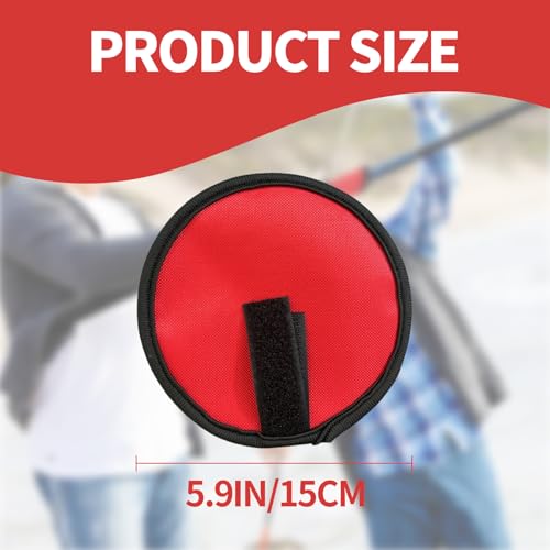 Fishing Hook Covers, 5.9 Inch Fishing Lure Covers, Lure Shield, Tackle Wraps for Most Fishing Rods，Roll Up Fishing Lure Wraps to Keep Fishermen Fishing Safe for Fishing Rod (Red) - size: 6pcs